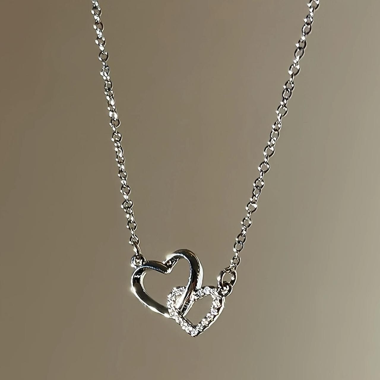 Women's Dual Heart Pendant