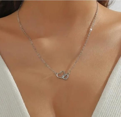 Women's Dual Heart Pendant