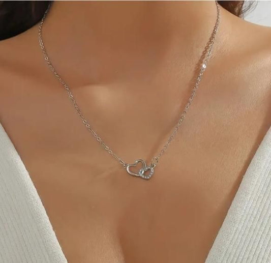 Women's Dual Heart Pendant